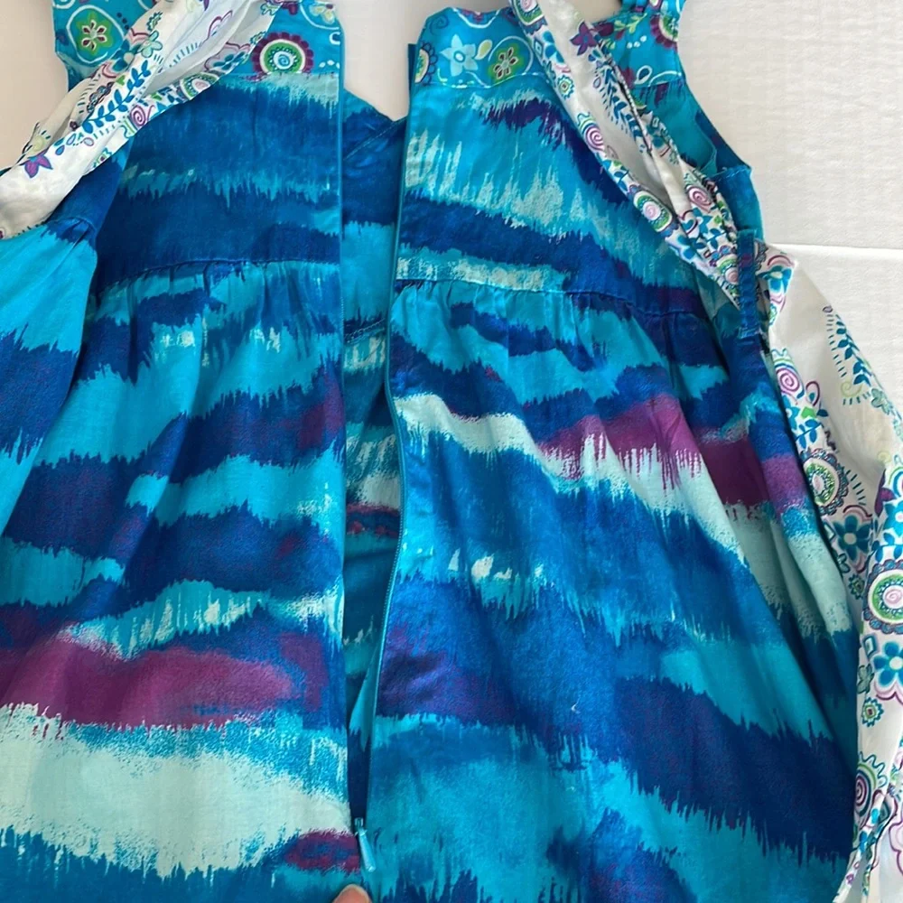 Children’s Place Beautiful blue sundress with sash  girls size 14 - Picture 10 of 15